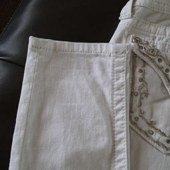Miss Me White Skinny Jeans, sz 27 - Picture 4 of 16